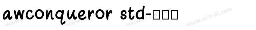 awconqueror std字体转换